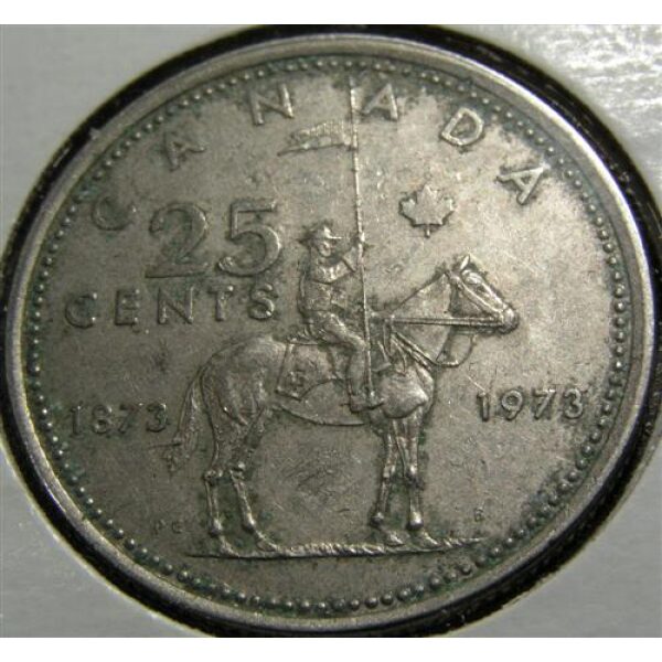 Elizabeth II - 25c 1973. AU-50. Canadian Coins - Image 2