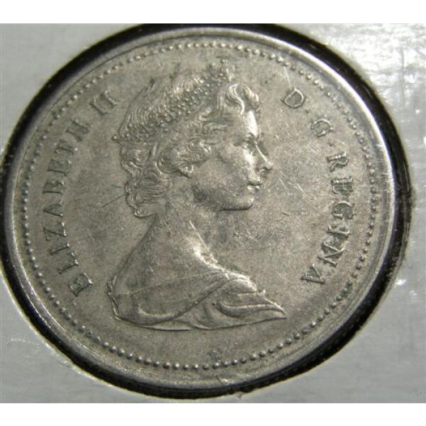 Elizabeth II - 25c 1973. AU-50. Canadian Coins