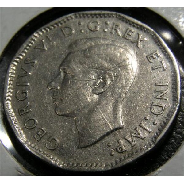 George VI - 5 Cents 1946. XF-40. Canadian Coin