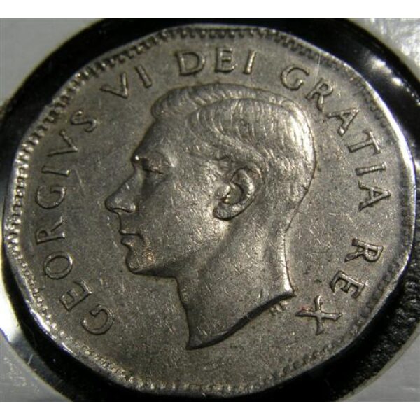 George VI - 5 Cents 1949. XF-45+. Canadian Coin
