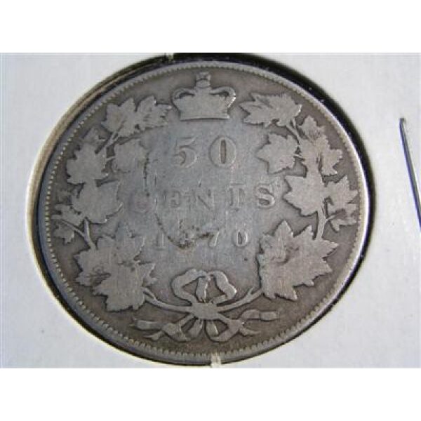 Victoria - 50c 1870. G-4. Canadian Coins