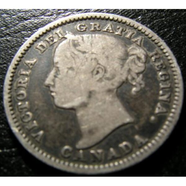 Victoria - 10 Cents 1882H. VG-8. Canadian Coins