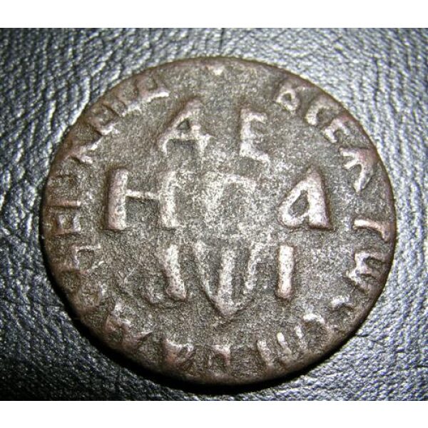 Peter I, the Great - Denga (1/2 Kopek) 1710. RARE "R1" Bitkin. VF-20. Russian Coin